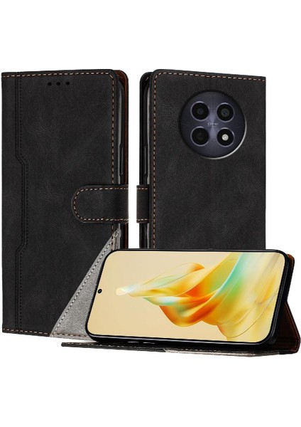 Realme 12 5g Manyetik Kapatma Handy Standı Kart Yuvaları Kapak Pu (Yurt Dışından)