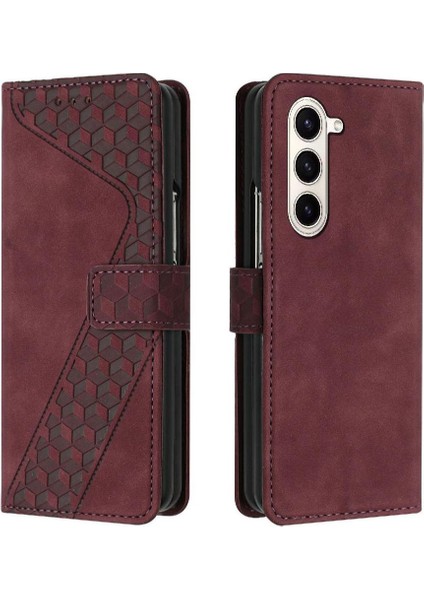 Samsung Galaxy Z Için Telefon Kılıfı Fold 6 Kickstand Manyetik Kart Yuvaları Kapak (Yurt Dışından)