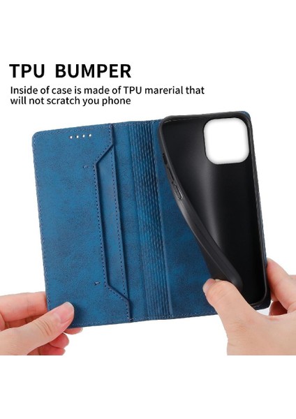 IPhone 13 Için Flip Case Mini Kart Yuvası Darbeye Tpu Kickstand Iş (Yurt Dışından)
