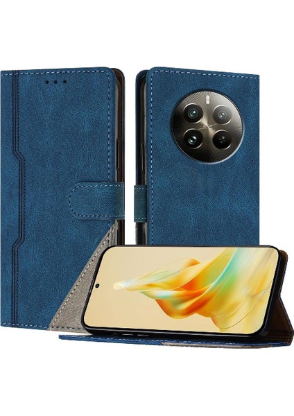 Realme 12 Pro Artı Cüzdan Kart Yuvaları Için Kılıf Kapak Pu Deri Manyetik (Yurt Dışından)