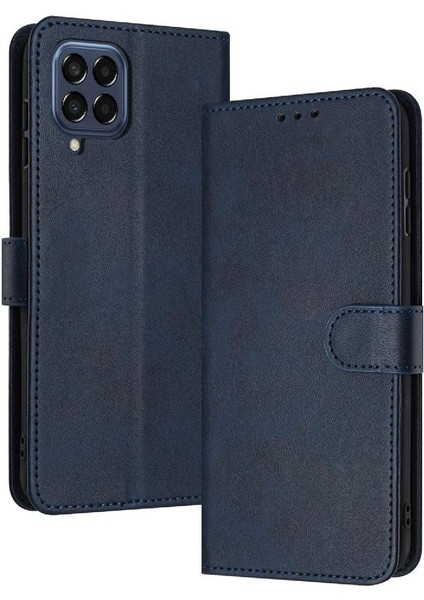 Kart ile Toka Pu Deri ile Samsung Galaxy M33 5g Için Flip Case (Yurt Dışından)
