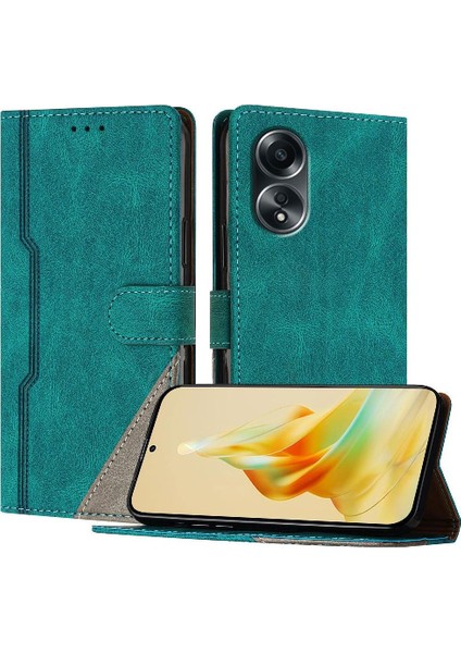 Manyi Mall Oppo Case 4g Kart Yuvaları Için Kılıf Kapak Handy Standı Pu Deri Manyetik (Yurt Dışından)