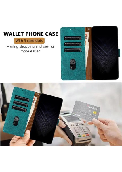 Manyi Mall Oppo Case 4g Kart Yuvaları Için Kılıf Kapak Handy Standı Pu Deri Manyetik (Yurt Dışından)