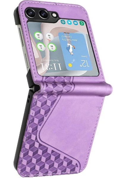 Telefon Kılıfı Için Samsung Galaxy Z Flip 6 Cüzdan Flip Folio Kart Yuvaları Kapak (Yurt Dışından)