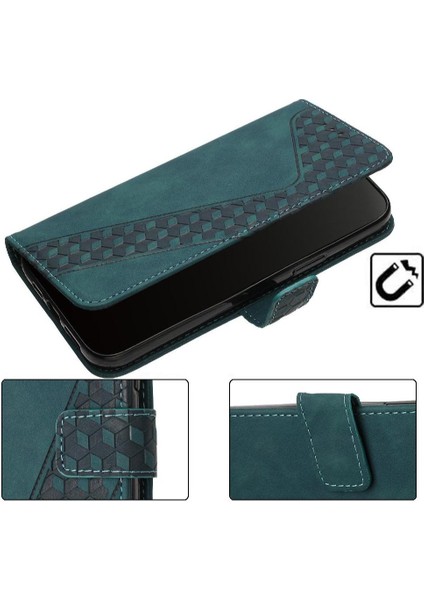 Telefon Kılıfı Için Xiaomi Poco M6 4g Flip Folio Manyetik Kart Yuvaları Kapak (Yurt Dışından)