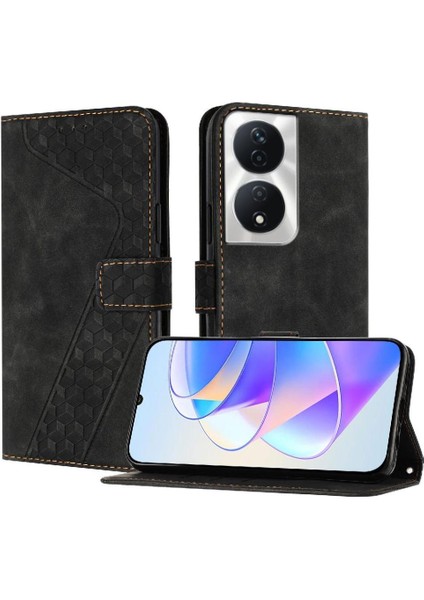 Onur 90 Akıllı 5g Kart Yuvaları Için Telefon Kılıfı Kapak Manyetik Cüzdan Flip (Yurt Dışından)