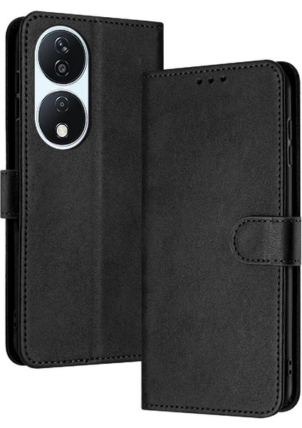 Kart Yuvası ile Toka ile Onur X8A Kickstand Saf Renk Için Flip Case (Yurt Dışından)