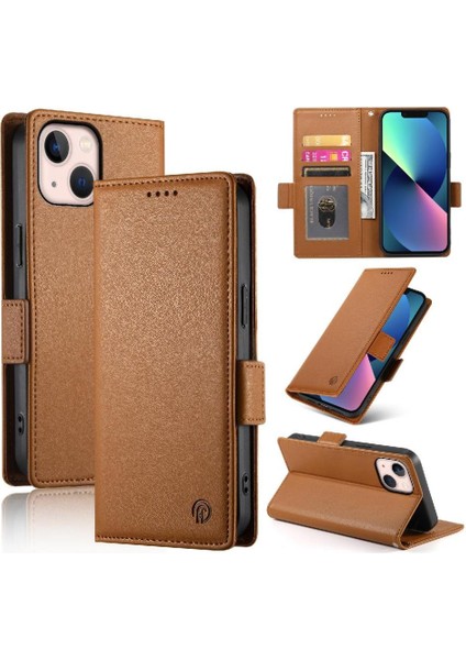 IPhone 13 Için Flip Case Mini Kartvizit Yuvaları Cüzdan Günlük Kullanım Flip (Yurt Dışından)