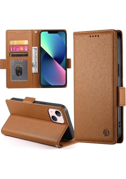 IPhone 13 Için Flip Case Mini Kartvizit Yuvaları Cüzdan Günlük Kullanım Flip (Yurt Dışından)