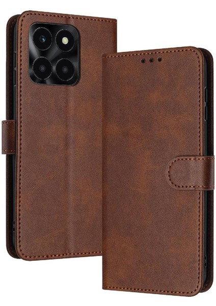 Toka ile Kart Yuvası Saf Renk Kickstand ile Onur X6A Için Flip Case (Yurt Dışından)