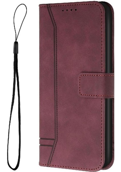 Onur Için Telefon Kılıfı 200 El Kayışı Flip Folio Cüzdan Pu Deri Kart (Yurt Dışından)
