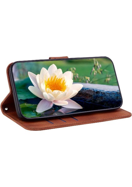 Tecno Camon 30 4g/5g Manyetik Kickstand Kabartma Lotus Için Flip Case (Yurt Dışından)