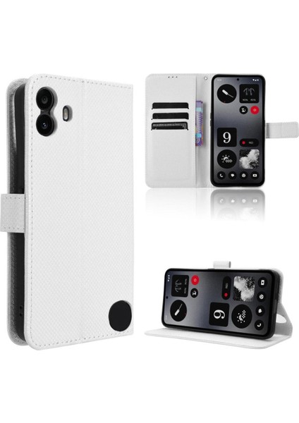 Nothing Kılıf Cmf Telefon 1 Kapak Manyetik Cüzdan Kickstand Kart Tutucu (Yurt Dışından)