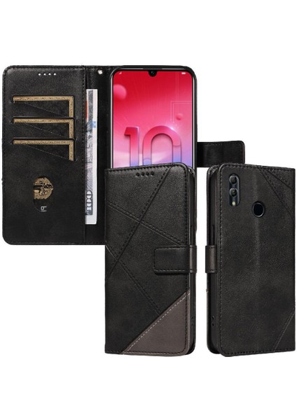 Huawei Psmart 2019 Deri Telefon Koruma Çantası ile Flip Case ve (Yurt Dışından)