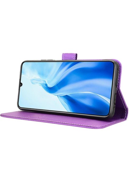 Oukitel C51 Kickstand Manyetik Cüzdan Kart Tutucu Kapak Için Kılıf (Yurt Dışından)