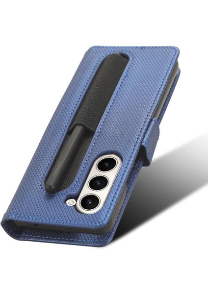 Samsung Galaxy Z Için Kılıf Fold 6 Kickstand Kapak Manyetik Cüzdan Kart (Yurt Dışından)