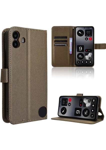 Nothing Kılıf Cmf Telefon 1 Kapak Manyetik Cüzdan Kickstand Kart Tutucu (Yurt Dışından)