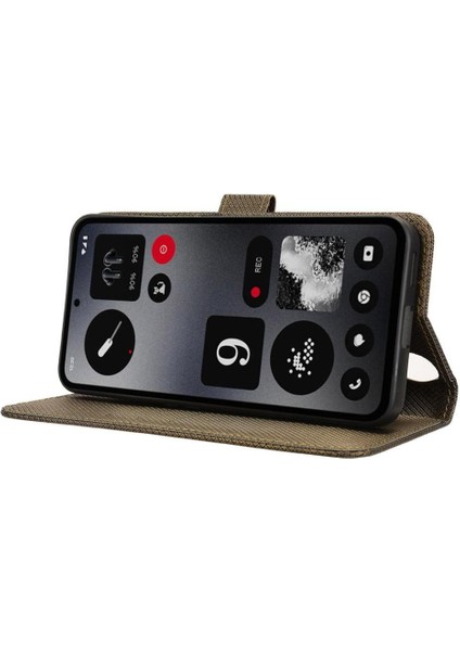 Nothing Kılıf Cmf Telefon 1 Kapak Manyetik Cüzdan Kickstand Kart Tutucu (Yurt Dışından)