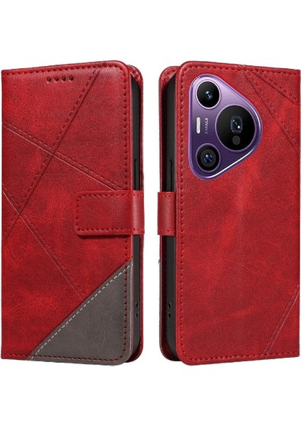 Elmas Dikiş ile Huawei Pura 70 Pro Için Flip Case Yüksek Kaliteli ve (Yurt Dışından)