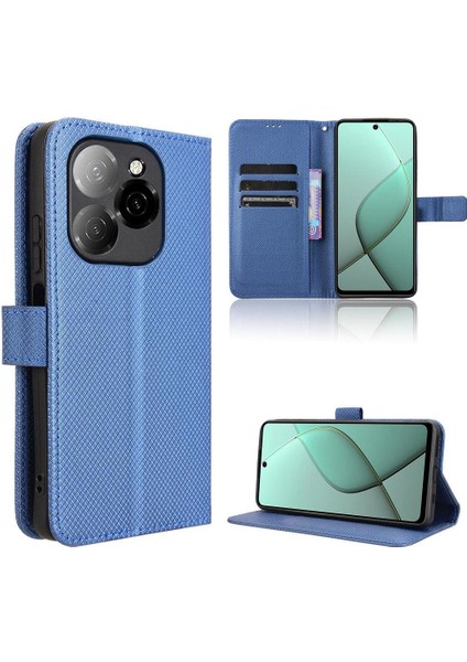 Tecno Spark 20 Pro 5g Kapak Kart Tutucu Kickstand Manyetik Cüzdan Için Kılıf (Yurt Dışından)