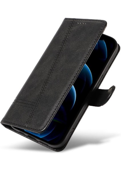 Kredi Kartı Yuvası ile IPhone 12/12 Pro Için Filp Durumda Cüzdan Telefon Kılıfı Pu (Yurt Dışından) modelleri