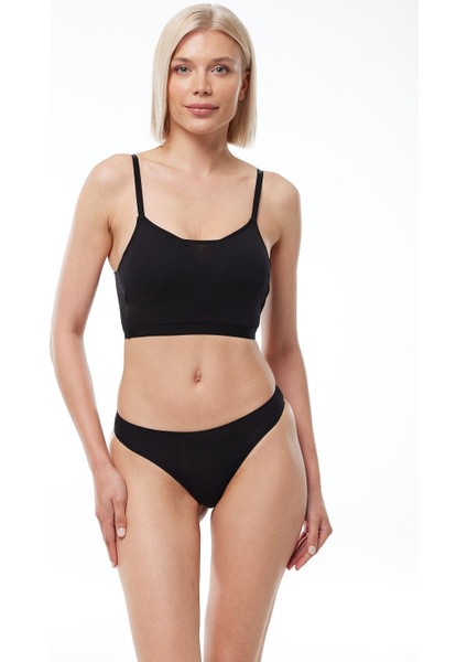 186 4'lü Paket Kadın Modal Düşük Bel Iz Yapmayan String & Tanga modelleri