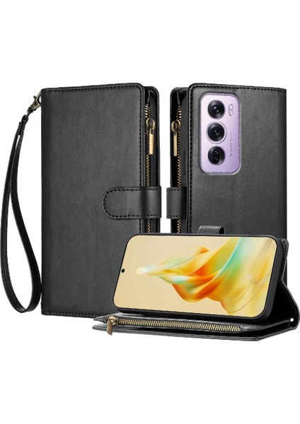 Oppo Oppo 12 Pro 5g Kart Yuvaları Için Kılıf Folio Kapak Çanta Kapak Cüzdan Pu (Yurt Dışından)