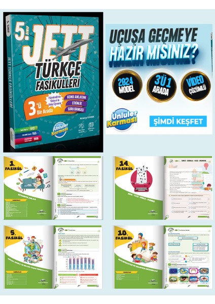 5. Sınıf Jett Türkçe Fasiküller Soru Bankası