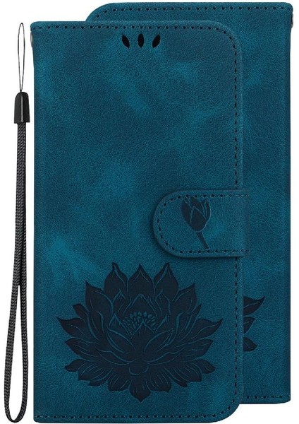 Tecno Camon 30 4g/5g Manyetik Kickstand Kabartma Lotus Için Flip Case (Yurt Dışından)