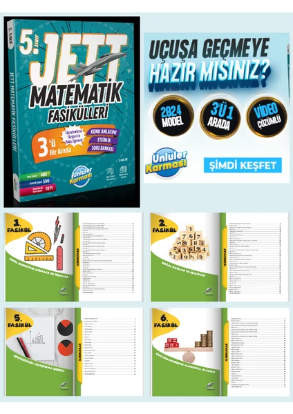 Ünlüler Karması 5. Sınıf Jett Matematik Fasiküller Soru Bankası