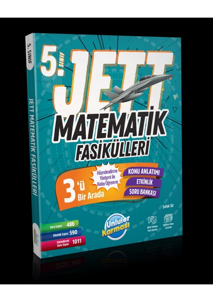 Ünlüler Karması 5.sınıf Jett Matematik Fasiküller Soru Bankası (2024-2025 Güncel Baskı)