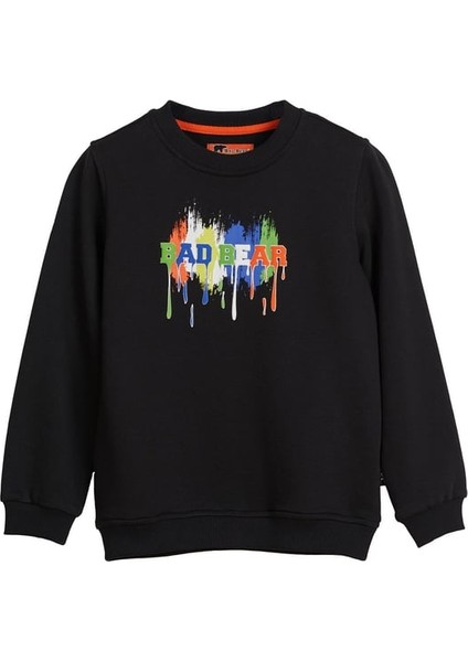 Çocuk Siyah Hued Crewneck Jr Sweatshirt 24.06.12.005-C01