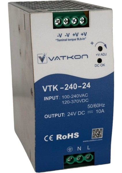 VTK-240-24 / 24V, 10A Güç Kaynağı