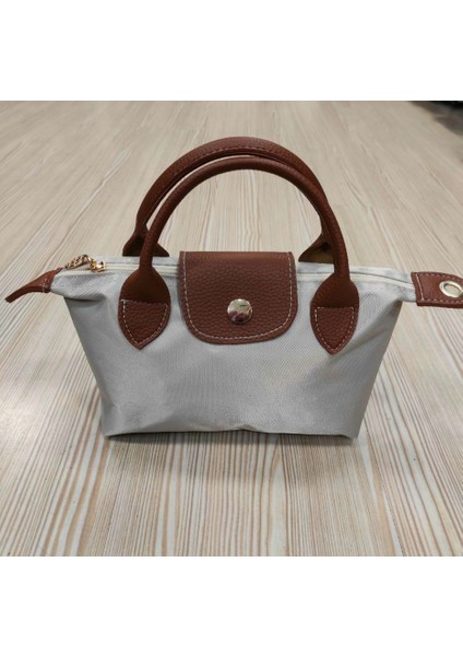 Yeni Sezon Suya Dayanıklı Kumaş Suni Deri Detaylı Kadın El ve Omuz Çantası