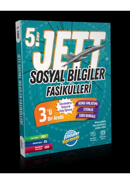 Ünlüler Karması 5. Sınıf Jett Sosyal Bilgiler Fasikülleri Soru Bankası (2024-2025 Güncel Baskı)