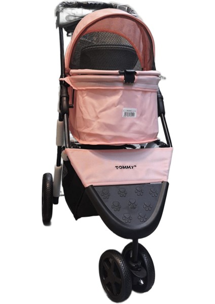 Evcil Hayvan Arabası 86x46x94,5cm Pembe Max 15 Kg