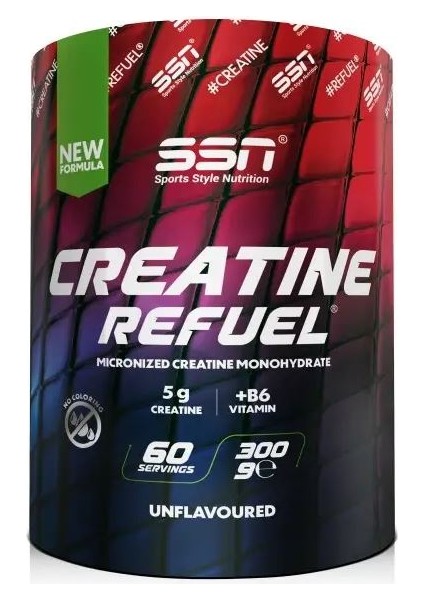 SSN Sports Style Nutrition Creatine Refuel (Aromasız)