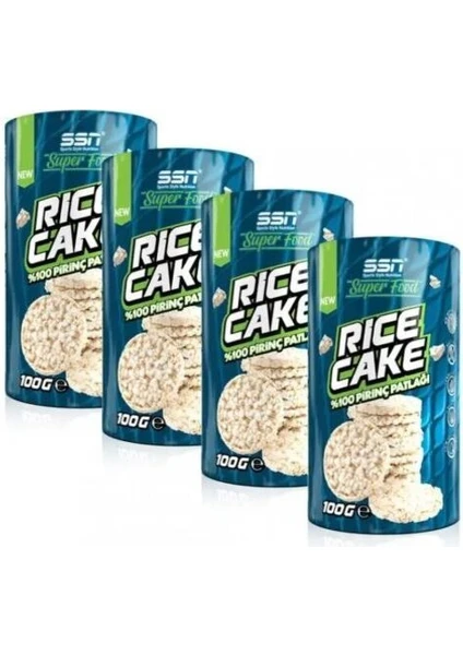 SSN Sports Style Nutrition Superfood Rice Cake Pirinç Patlağı 100 gr 4 Lü Kampanya