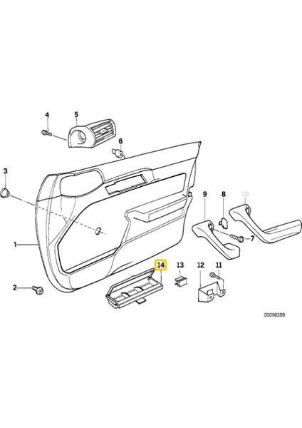 Bmw Madeni Para Kutusu - Bozuk Para Kutusu E24 E28 E30 E32 E34 72601971248 51418110033