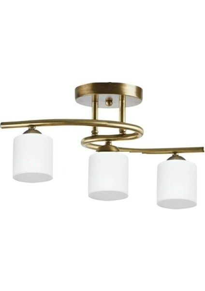 Modern spor tavan avizesi, silindir cam, metal, 2'li, 35x50, şık ve şık aydınlatma.