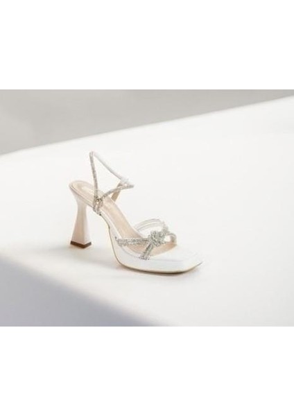 Herayakkabi Taşlı Kalın Topuklu Kadın Abiye Ayakkabı