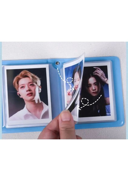 Sanrio Kuromi Sakura Y2K Kawai Kpop Kartlık Fotoğraf Albümü Çok Amaçlı Holder Binder Hediye 20 Yaprak 40 Adet Fotoğraf ve Kart Kapasiteli indirimleri