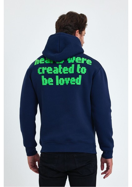 Erkek Standart Fit Normal Kesim Içi Polarlı 3 Iplik Kapüşonlu Pamuklu Sweatshirt indirimleri