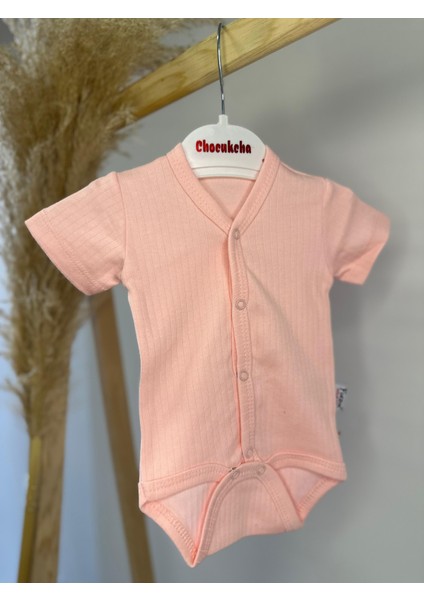 Kısa Kollu Düz Renk Bebek Body / Zıbın