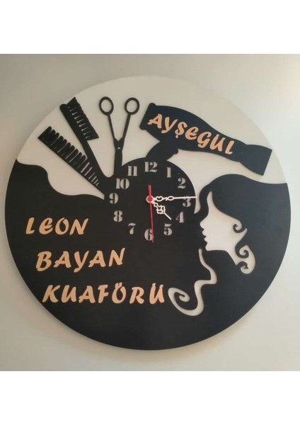 Bayan Güzellik Merkezi /kuaför Salonu Özel Tasarım Duvar Saati modelleri