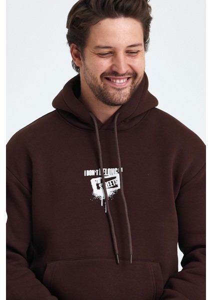 Erkek Standart Fit Normal Kesim Içi Polarlı 3 Iplik Kapüşonlu Pamuklu Sweatshirt modelleri