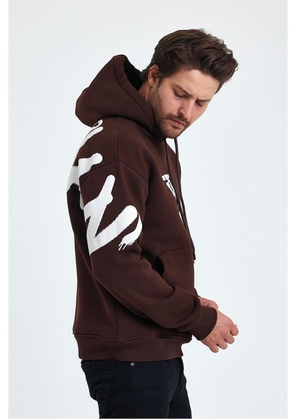 Erkek Standart Fit Normal Kesim Içi Polarlı 3 Iplik Kapüşonlu Pamuklu Sweatshirt fırsatları