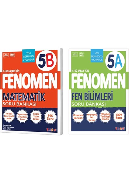 2025 5. Sınıf Matematik - Fen Bilimleri B Serisi Soru Bankası 2 Kitap