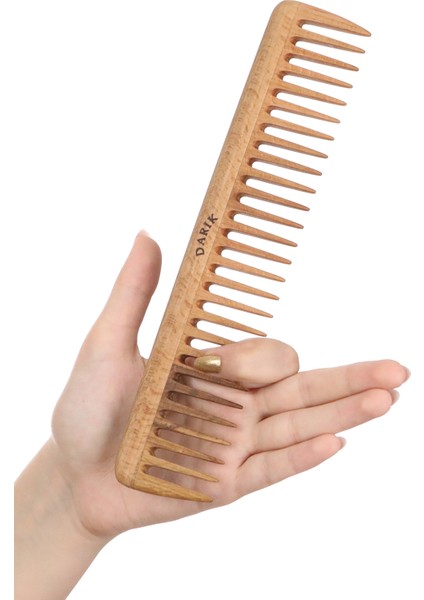 Kayın Ağacı Kaliteli Ahşap Tarak ,Model 2