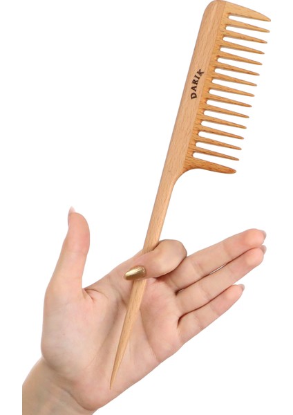 Kayın Ağacı Kaliteli Ahşap Tarak , Model 4